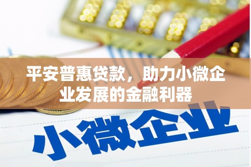 巴林左旗平安普惠贷款，助力小微企业发展的金融利器